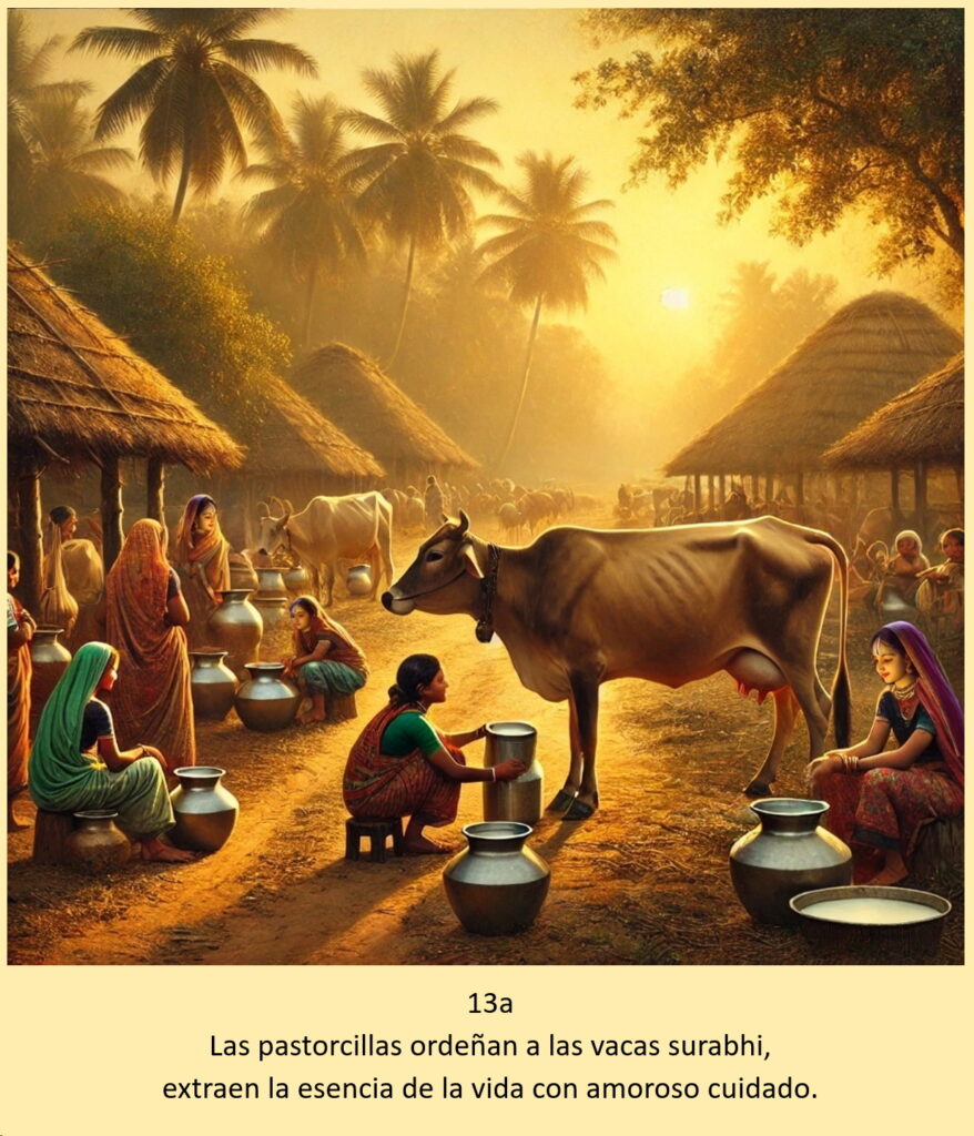 Un día en Vrajamandala — ilustración devocional
