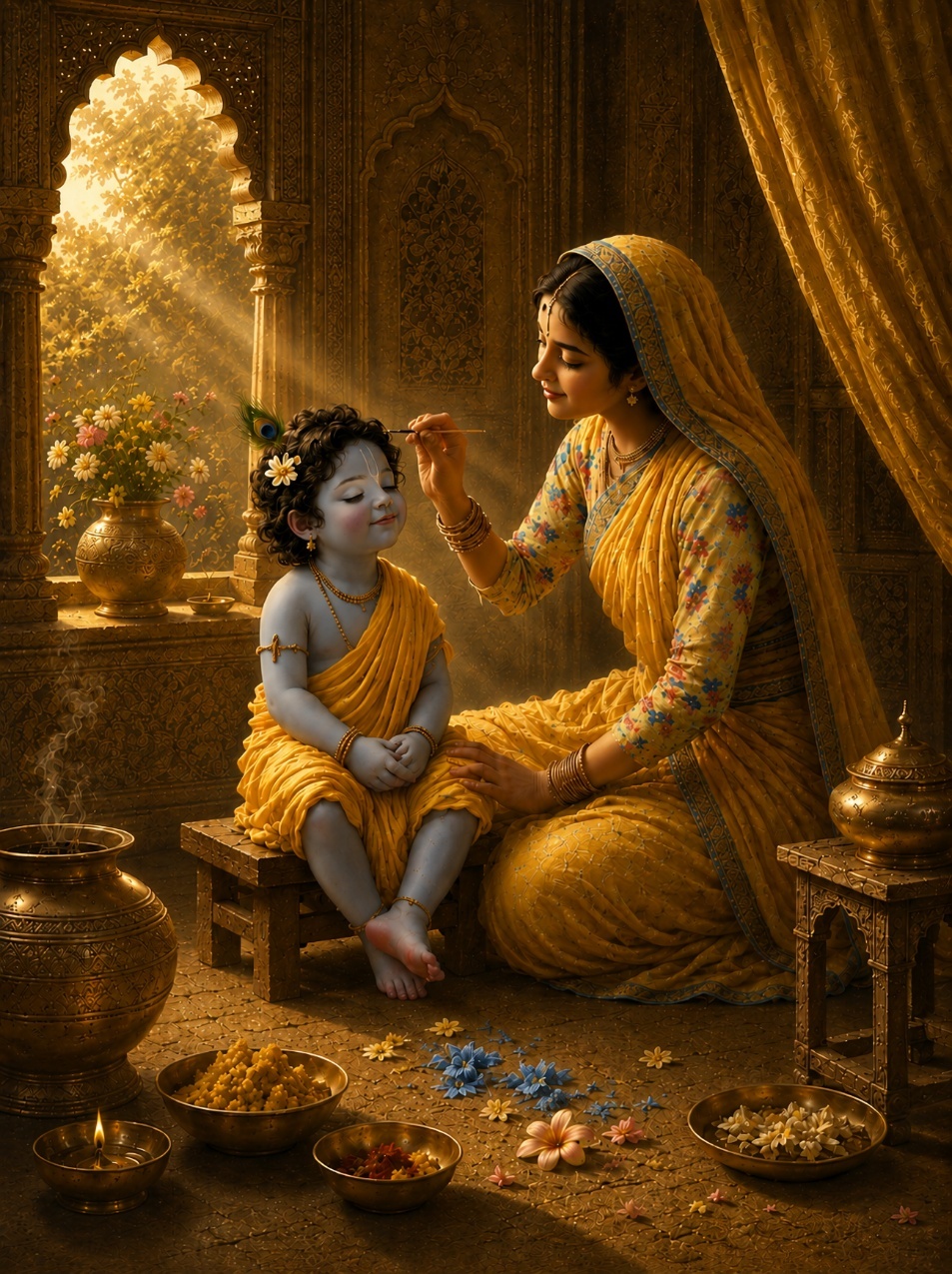 A person painting a child
AI-generated content may be incorrect.