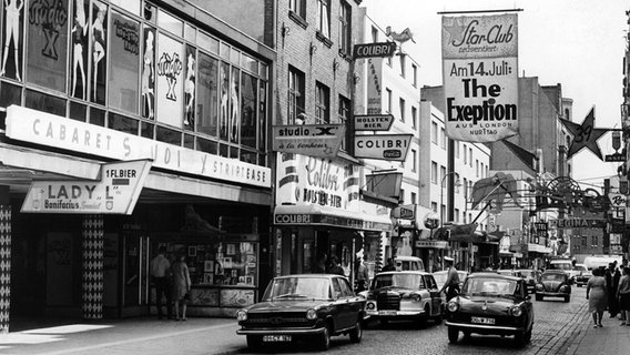 The Reeperbahn and Große Freiheit in Hamburg’s the Red Light district